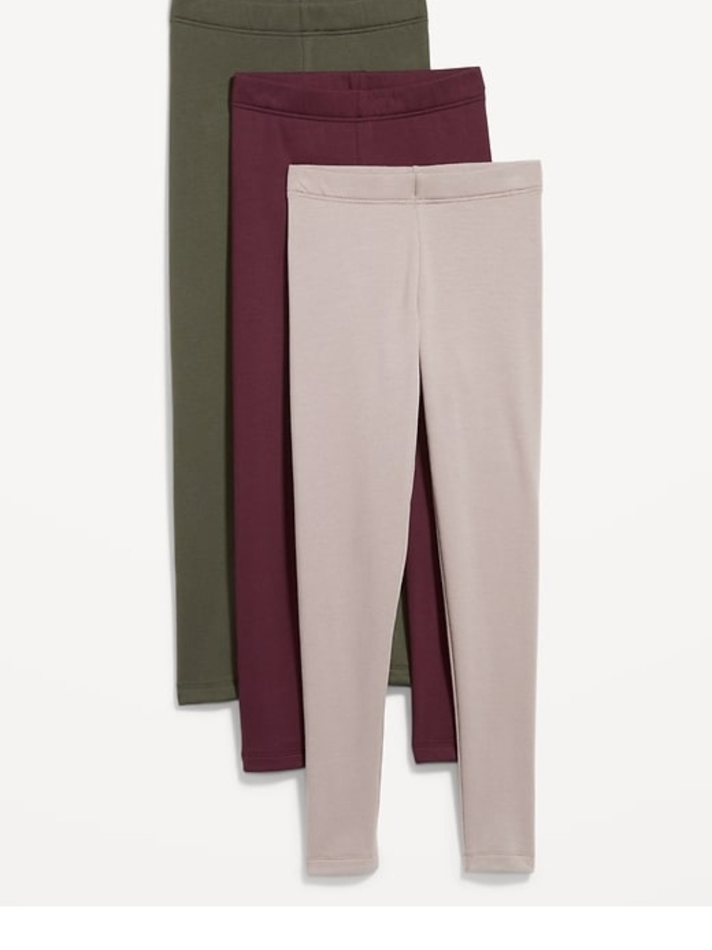 OLD NAVY Fleece Lined Leggings in Olive